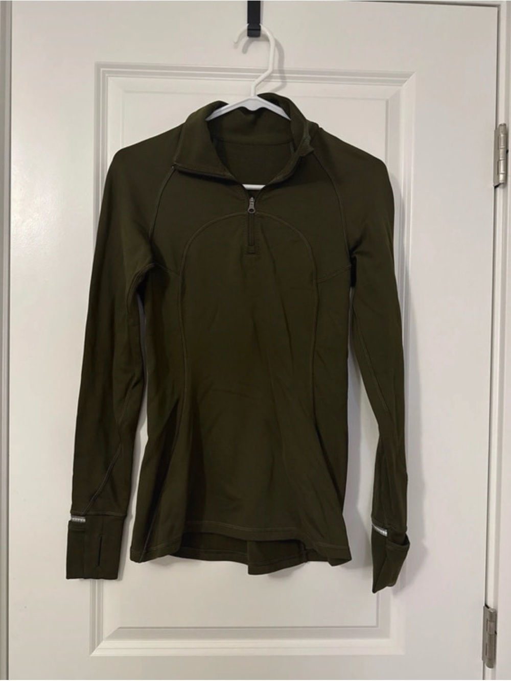 lululemon athletica Olive Green Half-Zip Performance Pullover